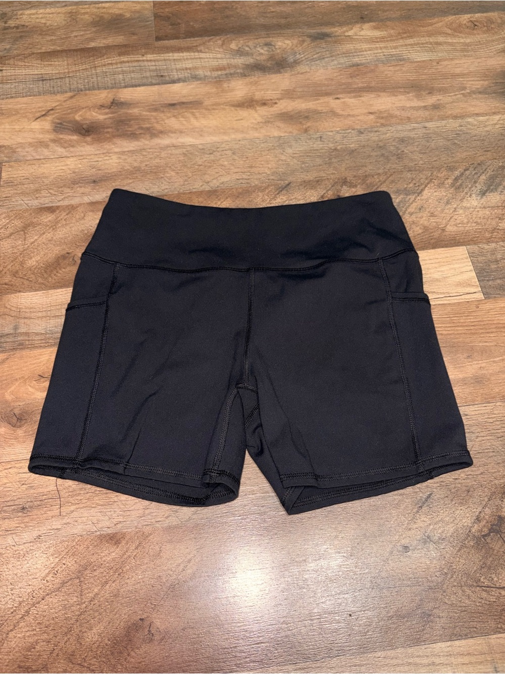 Women's Black High-Rise Shorts